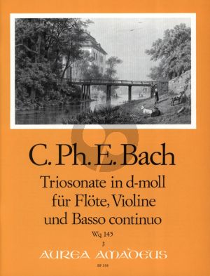 Bach Triosonate d-moll Wq 145 (nach BWV 1036) Flöte[Oboe/Violine]-Violine-Bc (Herausgegeben von Manfredo Zimmermann)