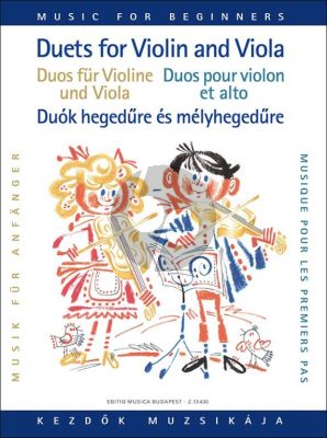 Duets for Violin and Viola for Beginners (edited by Lajos Vigh)