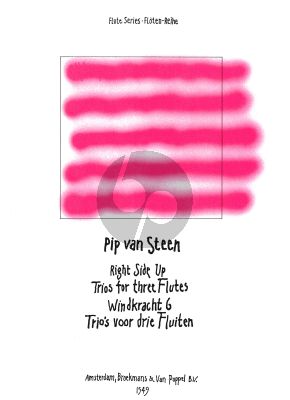 Steen Right Side Up / Windkracht 6 3 Flutes (Playing Score) (Grade 2-3)