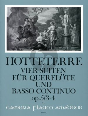 Hotteterre 4 Suiten Op.5 Vol.2 (No.3-4) Flöte (Oboe/Violine)-Bc (Oskar Peter)