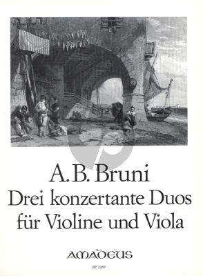 Bruni 3 Konzertante Duos Op.25 No.4 - 6 fur Violine und Viola Stimmen (edited by Bernhard Pauler)