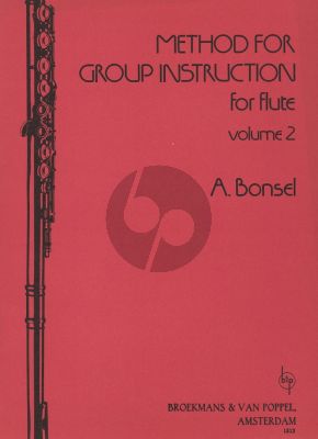 Bonsel Method for Group Instruction Vol.2 for Flute