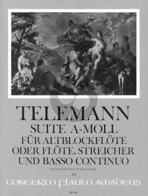 Telemann Suite (Ouverture) a-minor TWV 55: a2 Treble Recorder-Strings (piano reduction) (Andreas Habert)