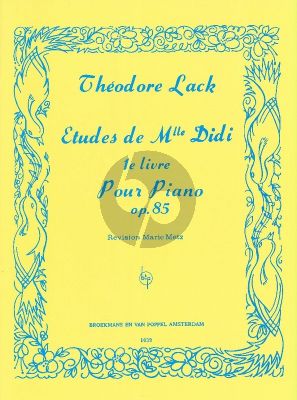 Lack Etudes de Mlle Didi Op.85 Vol.1 Piano