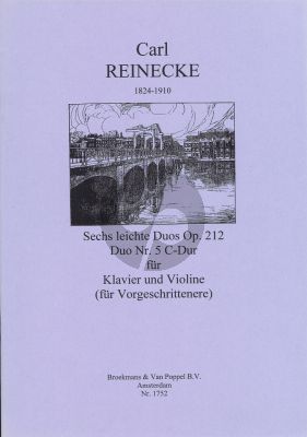 Reinecke 6 Leichte Duos Op.212 No.5 D-Major Violine - Klavier