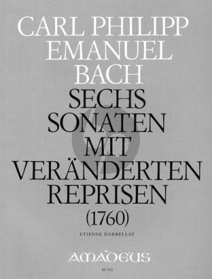 Bach 6 Sonaten mit veränderten Reprisen Wq 50 Clavier (Gebunden Ausgabe mit ausführlichem Vorwort) (Etienne Darbellay)