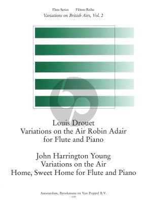 Robin Air and Home Sweet Home (Variations on British Airs Vol.2) (Drouet-Harrington Young) Flute-Piano