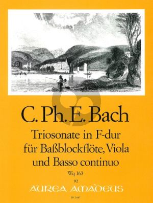 Bach Triosonate F-dur (WQ 163 Bassblockflöte-Viola-Bc