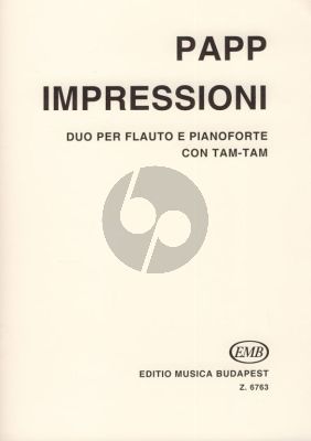 Papp Impressioni Flute and Piano and Tam-Tam (Playing Score)