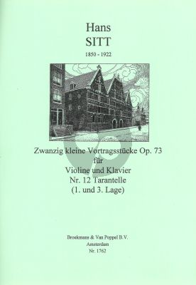 Sitt 20 Kleine Vortragsstucke Op.73 No.12: Tarantelle Violine - Klavier
