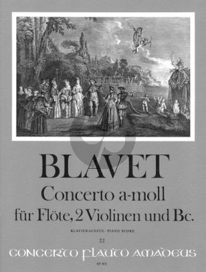 Blavet Concerto A-minor Flute-2 Violins and Bc (piano reduction) (edited by Brian Berryman)