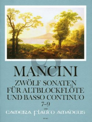Mancini 12 Sonaten Vol.3 (No.7 - 9) Altblockflöte[Flöte/Oboe]-Bc (Winfried Michel)