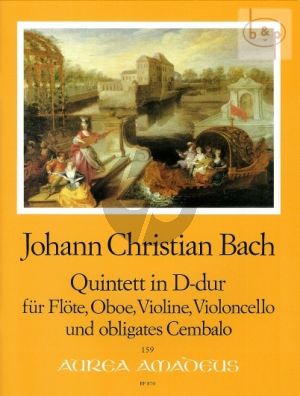 Bach Quintet D-major Op.22 No.1 Fl.-Ob.-Vi.-Vc.-Bc (Score/Parts) (Pauler-Gevert)