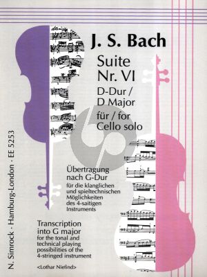 Bach Suite No.6 D-dur BWV 1012 Violoncello (Lothar Niefind)