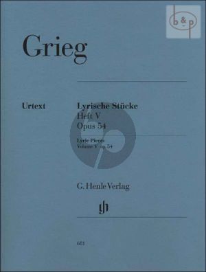 Lyrische Stucke Vol.5 Op.54 for Piano Solo