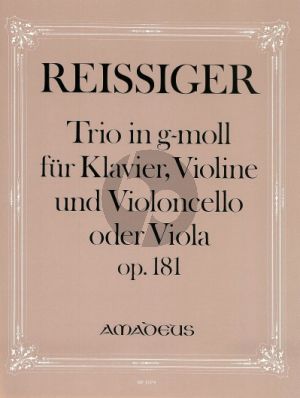 Reissiger Trio Brillant g-moll Op.181 Vi.-Vc.[Va.]-Piano