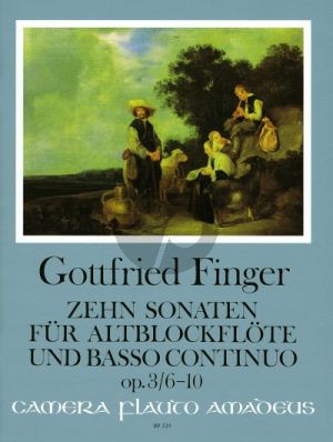 Finger 10 Sonaten Op. 3 Vol. 2 No. 6 - 10 Altblockflöte (Flöte / Oboe) und Bc (Bernhard Pauler und Christine Gevert)