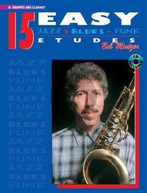 Mintzer 15 Easy Jazz Blues & Funk Etudes for Trumpet or Clarinet (Bk-Cd)