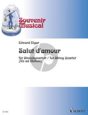 Elgar Salut d'Amour 2 Vi.-Va.-Vc. (Bass opt.) (Score/Parts)