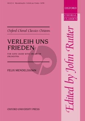 Verleih uns Frieden Gnadiglich SATB-Organ