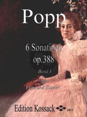 Popp 6 Sonatinen Op.388 Vol.1 No. 1 - 3 Flöte und Klavier (Widdermann) (grade 3 - 4)