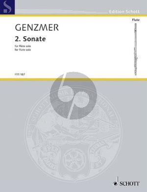 Genzmer Sonate No.2 GeWV 209 Flöte solo (1999)