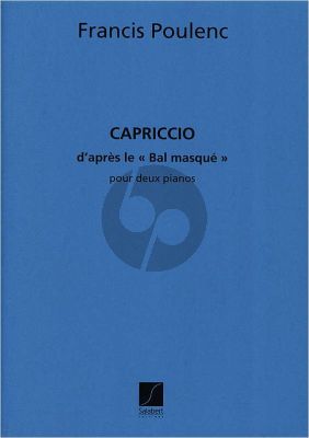 Poulenc Capriccio d'apres Le Bal Masque 2 Piano's