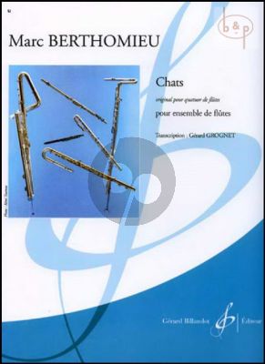 Chats (Ensemble de Flutes) (Partition/Parties)