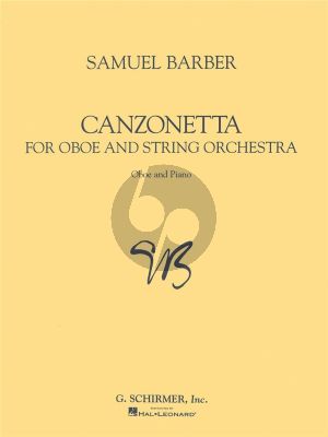 Barber Canzonetta Op.48 Oboe-Piano