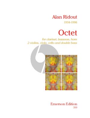 Ridout Octet Clar.[Bb]-Bsn-Hrn-2 Vi.-Va.-Vc.-Db. (Score/Parts)