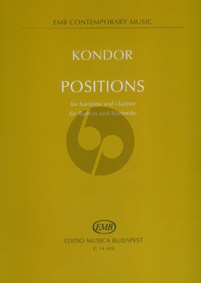 kONDOR Positions Bariton Voice-Clarinet in Bb (On Poems of A. Ehrenstein & Anonymus XVI. Cent.)