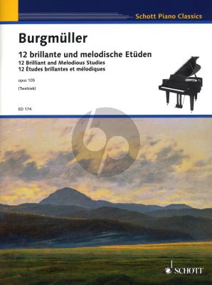 Burgmuller 12 brillante und melodische Etüden Opus 105 Piano Solo