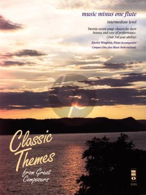 Classic Themes from Great Composers for Flute (27 Songs Intermediate Level) (Bk-Cd) (Music Minus One Flute)