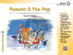 Matz Famous & Fun Pop Vol.1 - 11 Appealing Piano Arrangements with Duet Part (Early Elementary)