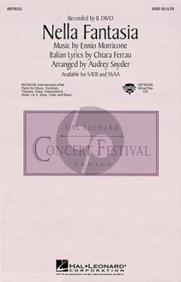 Morricone Nella Fantasia (In My Fantasy) SATB (arr. Audrey Snyder)