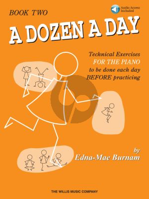 Burnam A Dozen a Day Vol.2 for Piano Book with Audio Online