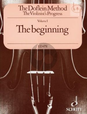 The Doflein Method Vol.1 The Violinist's Progress The Beginning