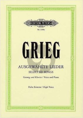 Grieg 60 Ausgewahlte Lieder Hoch