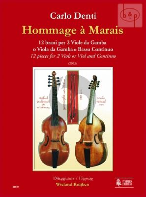 Hommage a Marais (12 Pieces) for 2 Viols