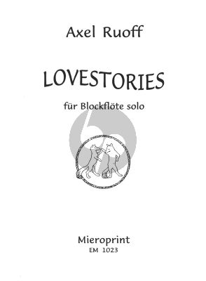 Ruoff Lovestories Blockflote Solo