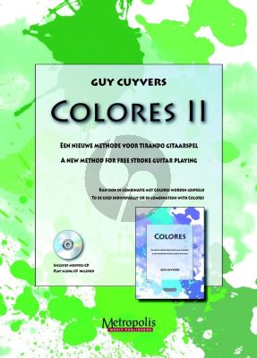 Cuyvers Colores 2 - Een nieuwe methode voor Tirando Gitaarspel voor Gitaar Boek met Cd