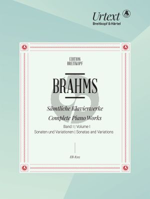 Brahms Klavierwerke Vol.1 Sonaten und Variationen (edited by E.Mandyczewski)