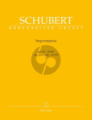 Schubert Impromptus Op. 90 D 899 - Op. post. 142 D 935 Piano (edited by Walther Dürr)