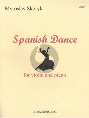 Skoryk Spanisch Dance Violin and Piano