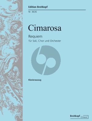 Cimarosa Requiem g-minor Soli-Choir-Orch. Vocal Score