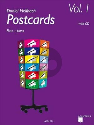 Hellbach Postcards Vol.1 Flote-Klavier (Bk-Cd)