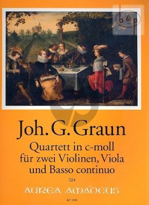 Quadro c-moll (2 Violins-Viola-Bc) (Score/Parts) (edited by Yvonne Morgan)