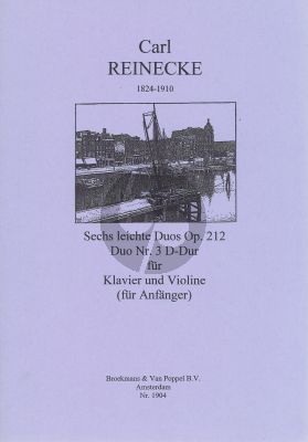 Reinecke 6 Leichte Duo's Op.212 No.3 D-Major Violine - Klavier