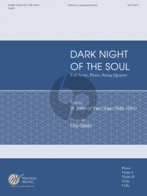 Gjeilo Dark Night of the Soul SSAATTBB-String Quartet and Piano Score and Parts