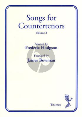 Songs for Countertenors Vol. 3 (edited by Frederic Hodgson)